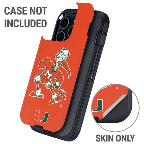 University of Miami Sebastian Mascot Otterbox Defender iPhone Skin