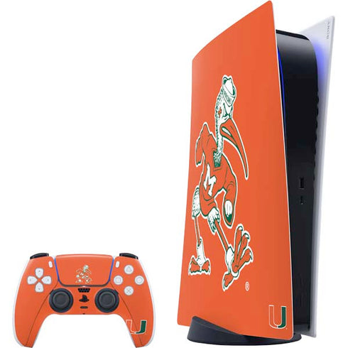 University of Miami Sebastian Mascot PlayStation PS5 Skins