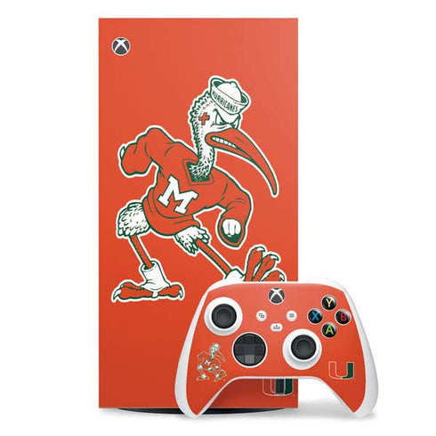 University of Miami Sebastian Mascot Xbox Series X Skins