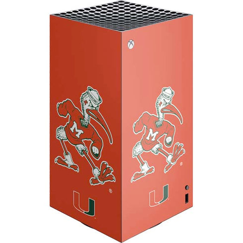 University of Miami Sebastian Mascot XBox Series X Digital Edition Console Skin