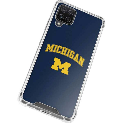 University of Michigan M Galaxy A12 Clear Case