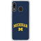 University of Michigan M Galaxy A20 Clear Case