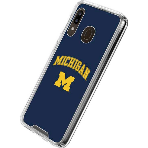 University of Michigan M Galaxy A30 Clear Case