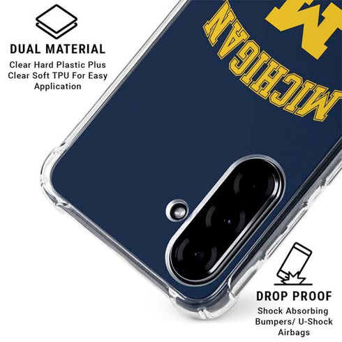 University of Michigan M Galaxy A36 5G Clear Case