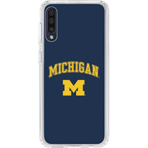 University of Michigan M Galaxy A50 Clear Case