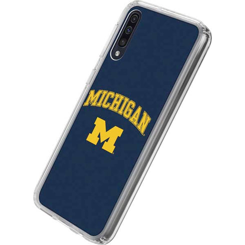 University of Michigan M Galaxy A50 Clear Case