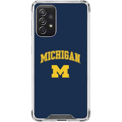 University of Michigan M Galaxy A72 5G Clear Case