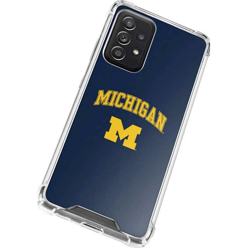University of Michigan M Galaxy A72 5G Clear Case