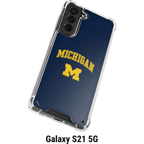 University of Michigan M Galaxy S21 5G Clear Case
