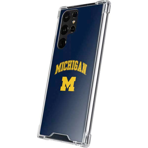 University of Michigan M Galaxy S22 Ultra Clear Case