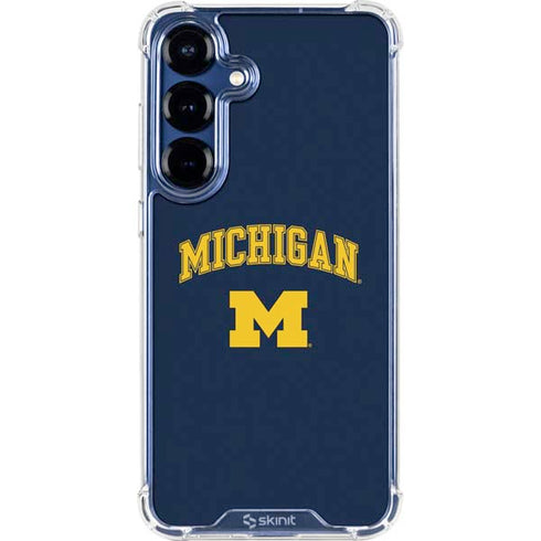 University of Michigan M Galaxy S25 Clear Case