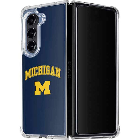 University of Michigan M Galaxy Z Fold5 5G Clear Case
