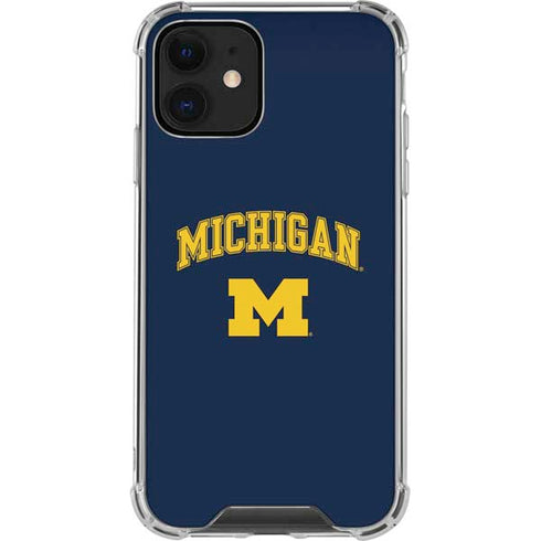 University of Michigan M iPhone 12 Clear Case
