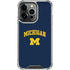 University of Michigan M iPhone 14 Pro Clear Case