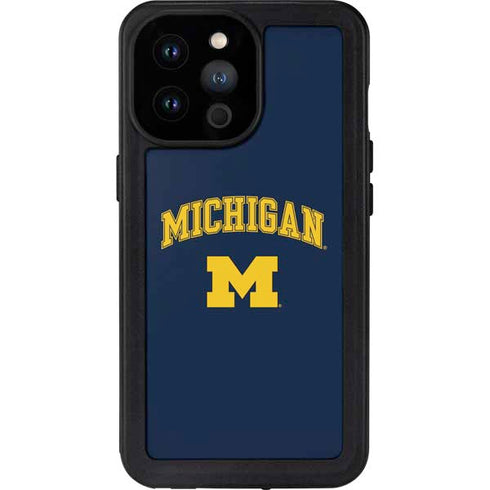 University of Michigan M iPhone 14 Pro Max Waterproof Case