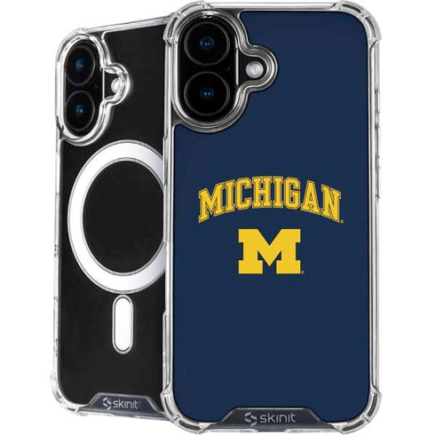 University of Michigan M iPhone 16 MagSafe Case
