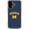 University of Michigan M iPhone 16 Plus Clear Case