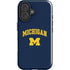 University of Michigan M iPhone 16 Plus Impact Case