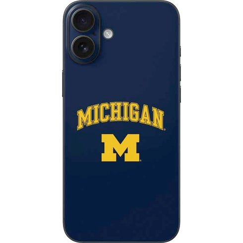 University of Michigan M iPhone 16 Plus Skin