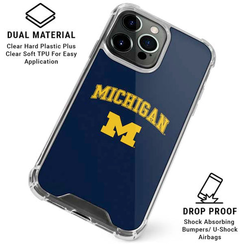 University of Michigan M iPhone 16 Pro Max Clear Case