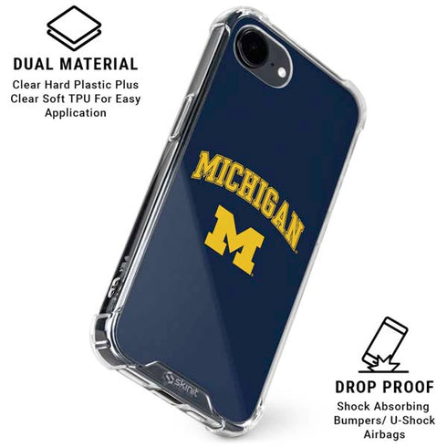 University of Michigan M iPhone 16e Clear Case