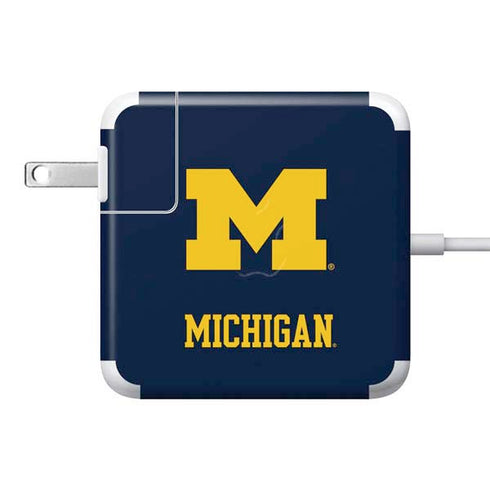 University of Michigan M Logo 85W Power Adapter (15 and 17 inch MacBook Pro Charger) Skin
