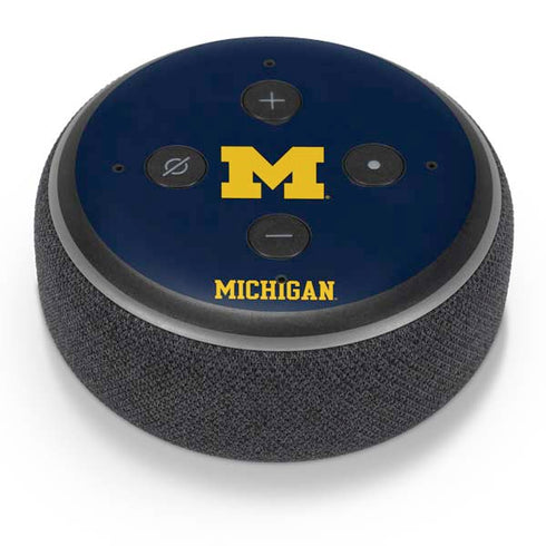 Michigan M Logo Amazon Echo Dot 3 Skin