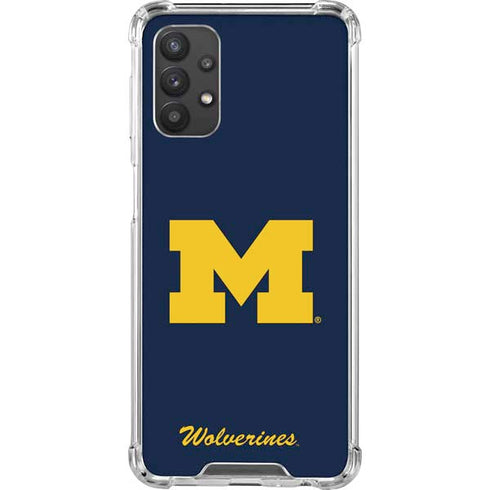 University of Michigan M Logo Bold Galaxy A32 5G Clear Case