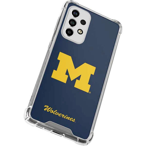 University of Michigan M Logo Bold Galaxy A53 5G Clear Case