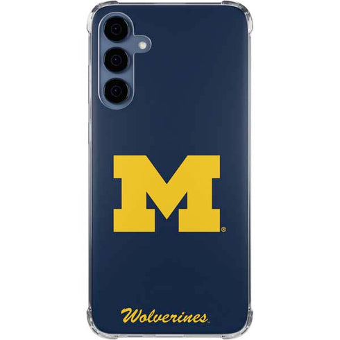 University of Michigan M Logo Bold Galaxy A55 5G Clear Case