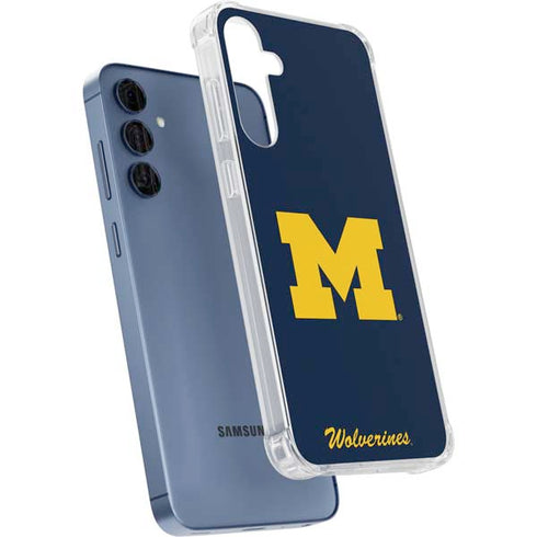 University of Michigan M Logo Bold Galaxy A55 5G Clear Case