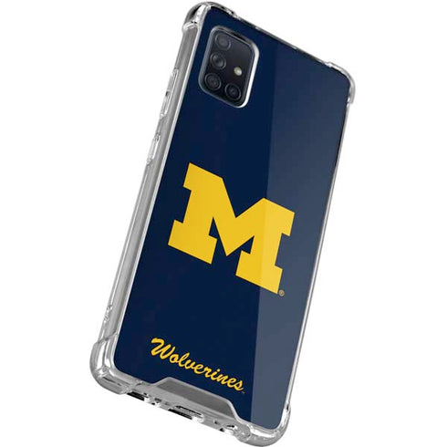 University of Michigan M Logo Bold Galaxy A71 5G Clear Case