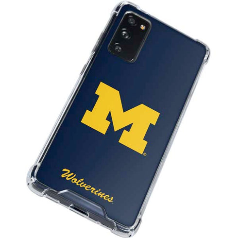 University of Michigan M Logo Bold Galaxy S20 FE Clear Case