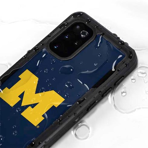 University of Michigan M Logo Bold Galaxy S20 Plus Waterproof Case
