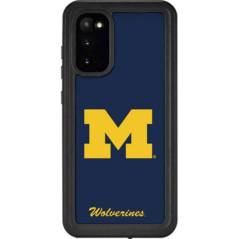 University of Michigan M Logo Bold Galaxy S20 Waterproof Case