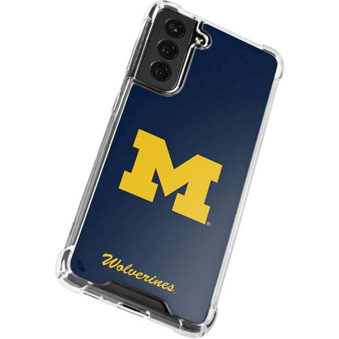 University of Michigan M Logo Bold Galaxy S22 Clear Case