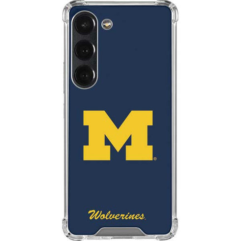 University of Michigan M Logo Bold Galaxy S23 Clear Case