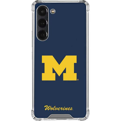 University of Michigan M Logo Bold Galaxy S23 Plus Clear Case