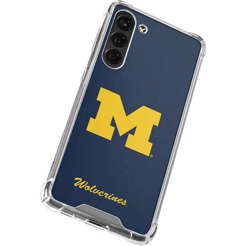 University of Michigan M Logo Bold Galaxy S23 Plus Clear Case