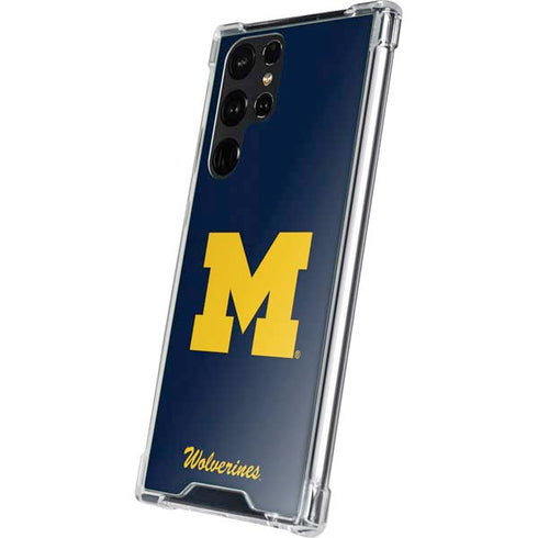University of Michigan M Logo Bold Galaxy S23 Ultra Clear Case