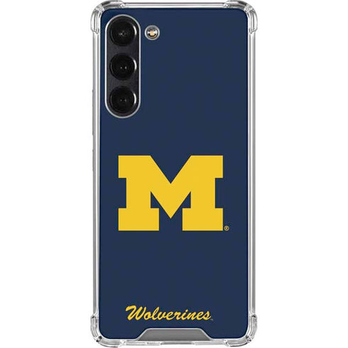 University of Michigan M Logo Bold Galaxy S24 FE Clear Case