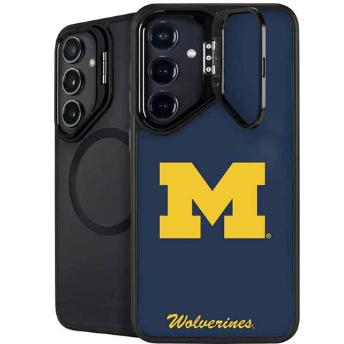 University of Michigan M Logo Bold Galaxy S25 Kickstand Case