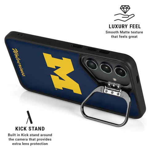 University of Michigan M Logo Bold Galaxy S24 Ultra Kickstand Case