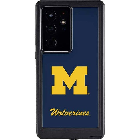 University of Michigan M Logo Bold Galaxy S24 Ultra Waterproof Case
