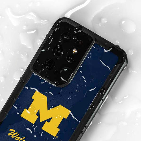 University of Michigan M Logo Bold Galaxy S24 Ultra Waterproof Case