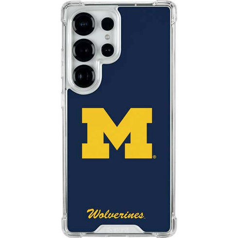 University of Michigan M Logo Bold Galaxy S25 Ultra Clear Case