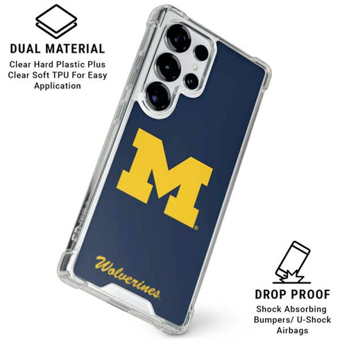 University of Michigan M Logo Bold Galaxy S26 Ultra Clear Case
