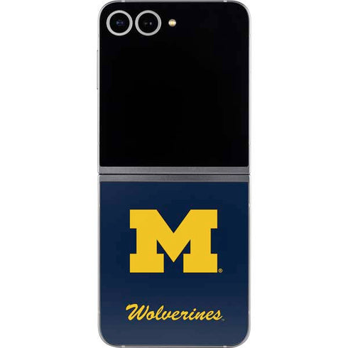 University of Michigan M Logo Bold Galaxy Z Flip6 Skin