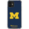 University of Michigan M Logo Bold iPhone 12 Clear Case