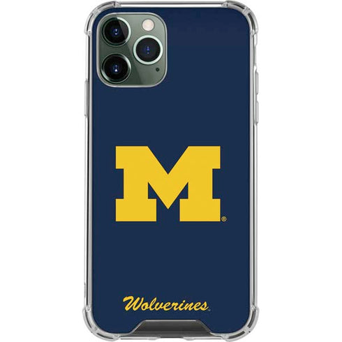 University of Michigan M Logo Bold iPhone 12 Pro Clear Case